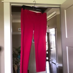 J crew fuschia ankle pants size 6